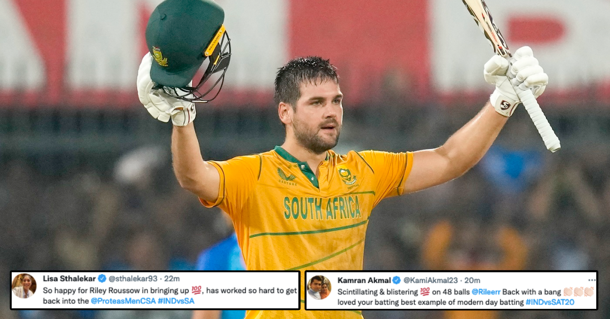 Twitter Reacts As Rilee Rossouw Hits Maiden T20I Century In Third IND vs SA T20I In Indore