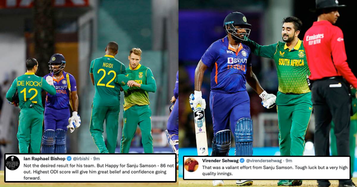 Twitter Reacts As Sanju Samson's Valiant Effort Goes In Vain And South Africa Register 9-Run Win Over India In 1st ODI In Lucknow