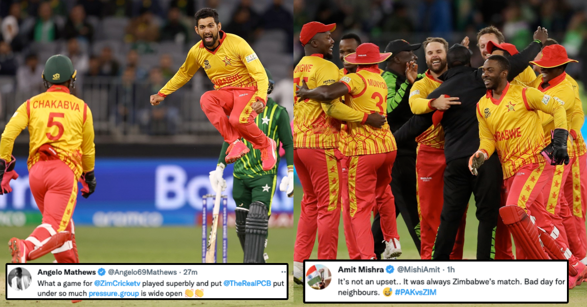 Twitter Reacts As Zimbabwe Stun Pakistan And Win The Match By 1 Run In ICC T20 World Cup 2022 Super 12 Game