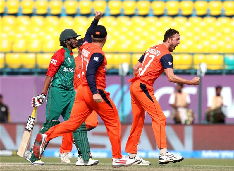 Photos of ICC World T20 Qualifier - Bangladesh vs Netherlands (First Round, Group A) Credit- IANS