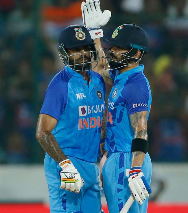 Suryakumar Yadav and Virat Kohli. PC- AP
