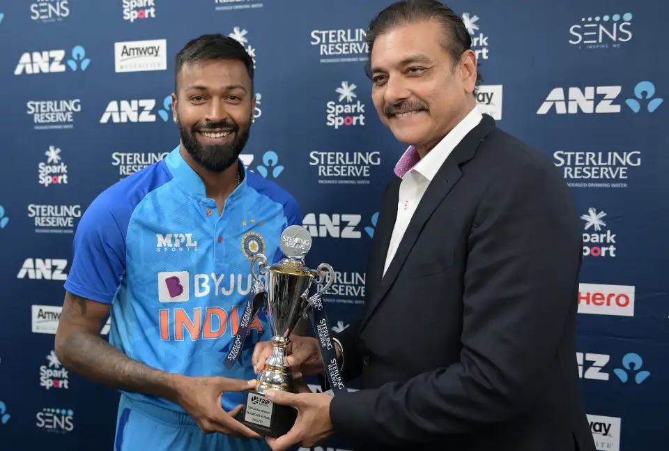 Hardik Pandya and Ravi Shastri