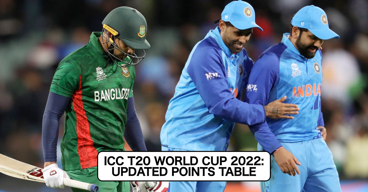ICC T20 World Cup 2022 Points Table After India vs Bangladesh
