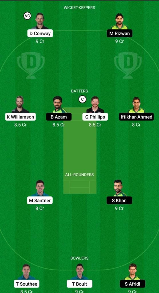 NZ vs PAK Dream11 Prediction Fantasy Cricket Tips Dream11 Team ICC Men's T20 World Cup 2022