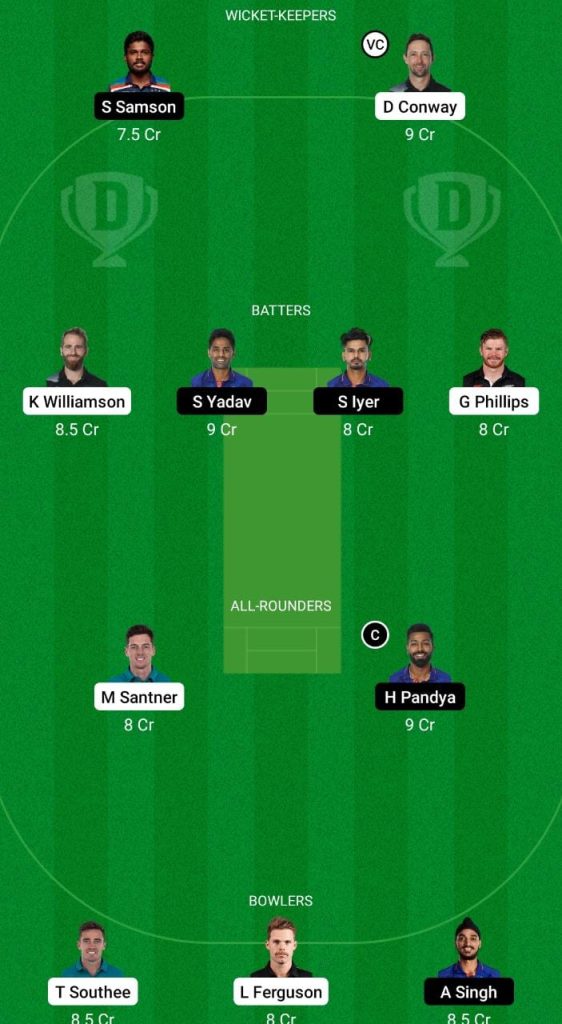 IND vs NZ Dream11 Prediction Fantasy Cricket Tips Dream11 Team India Tour of New Zealand