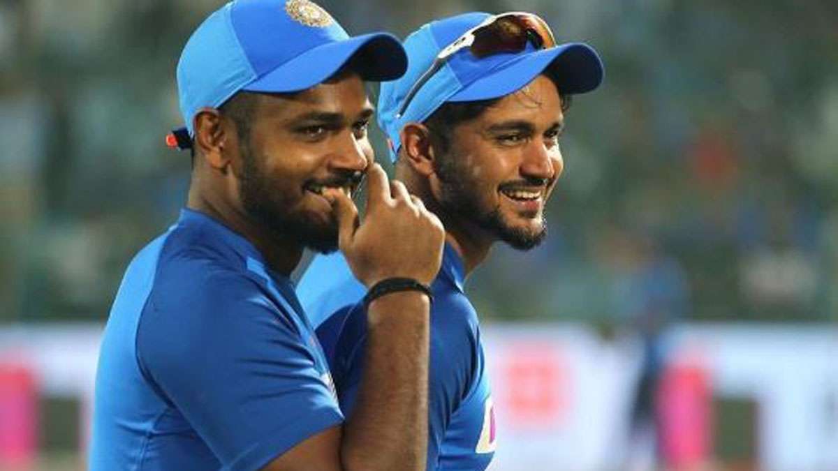 Manish Pandey and Sanju Samson. PC- twitter