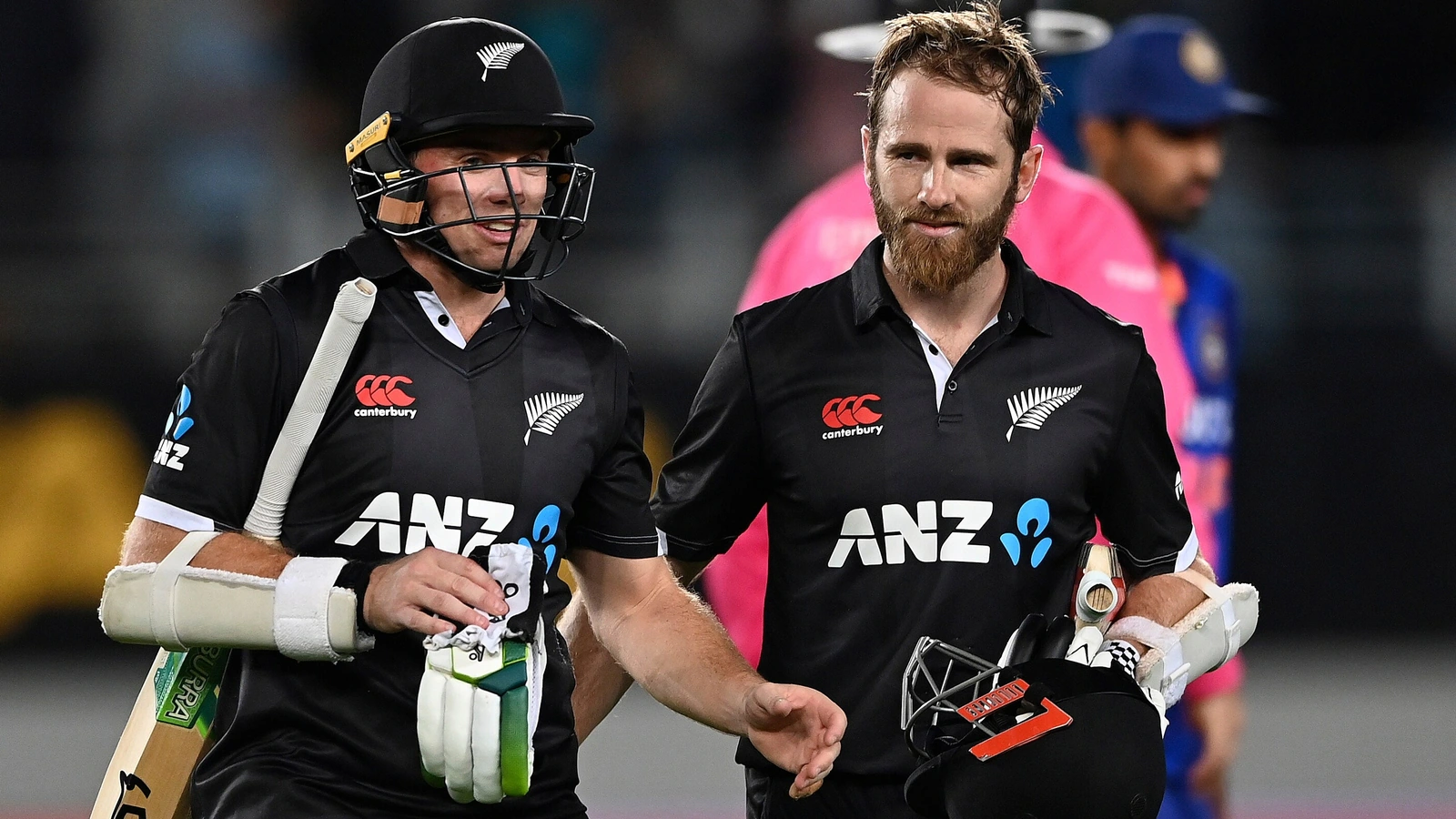 Tom Latham and Kane Williamson (Credits: Twitter/ICC)