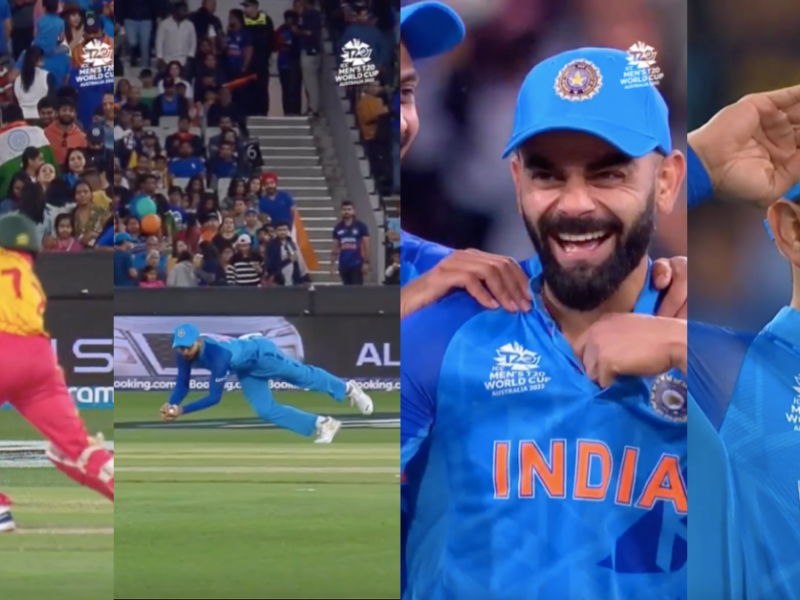 Watch: Virat Kohli's Salute Celebration After Taking Wesley Madhevere's Catch In IND vs ZIM T20 World Cup 2022 Game