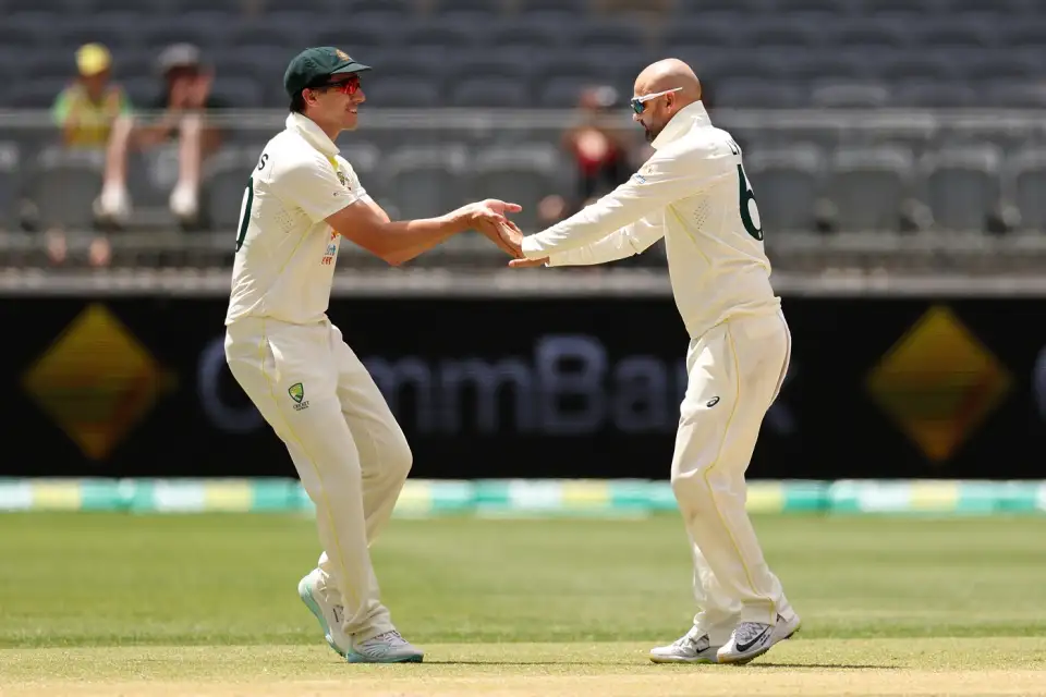 Nathan Lyon and Pat Cummins