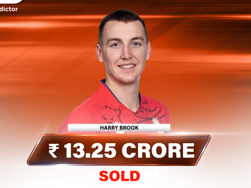 IPL Auction 2023- Harry Brook Bought By Sunrisers Hyderabad For INR 13.25 Crores
