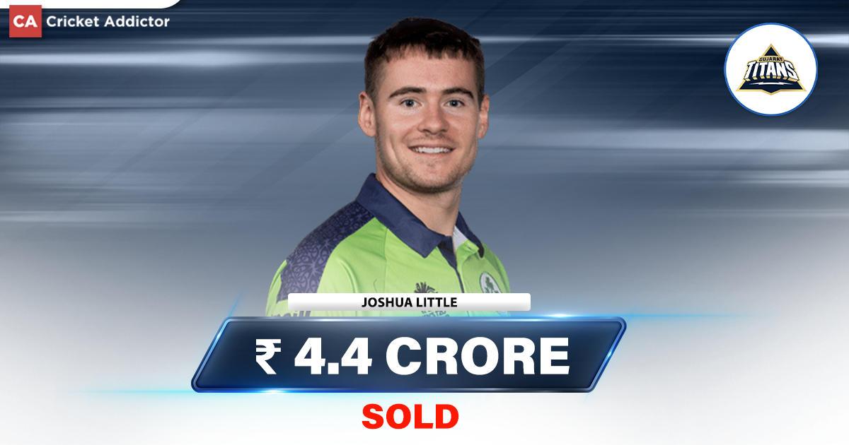 IPL Auction 2023- Joshua Little Bought By Gujarat Titans (GT) For 4.4 Crores