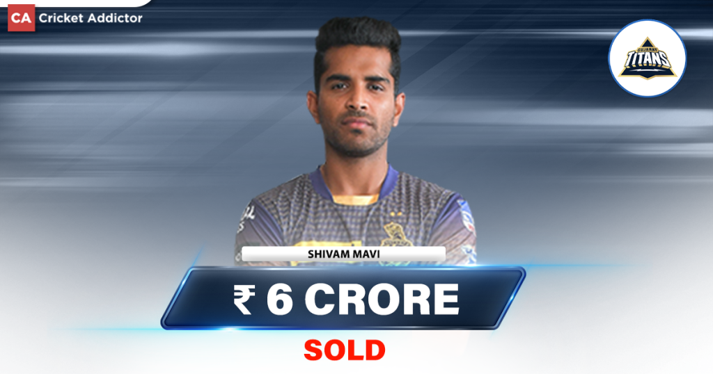 IPL Auction 2023- Shivam Mavi Bought By Gujarat Titans Fo 6 Crores