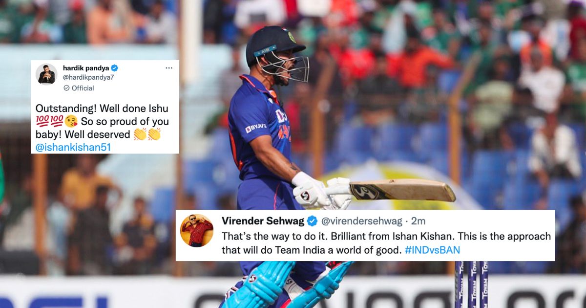 “What An Innings” – Twitter Erupts As Ishan Kishan Smashes A Stupendous Double Century In IND vs BAN 3rd ODI