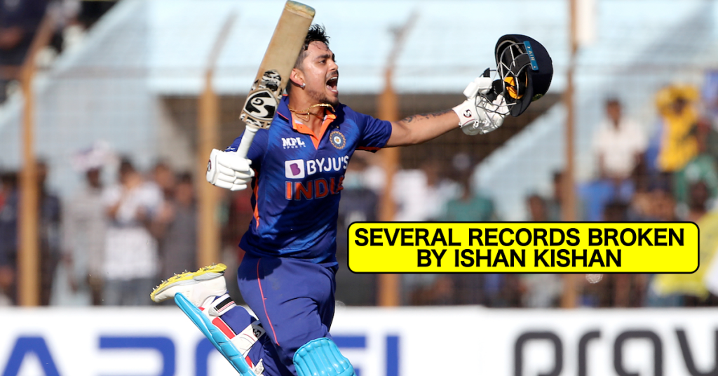 Complete List Of Records Broken By Ishan Kishan During His 210 Against ...