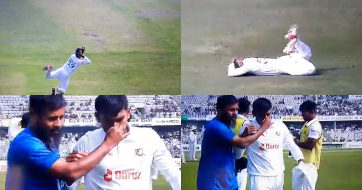 IND vs BAN: Watch- Mehidy Hasan Miraz Hit On The Face, Massive Injury Scare For Bangladesh