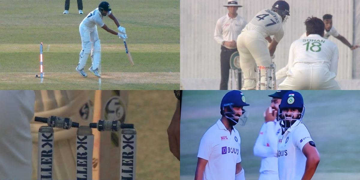 IND vs BAN: Watch - Shreyas Iyer Survives As Balls Don't Fall Off Stumps In 1st Test