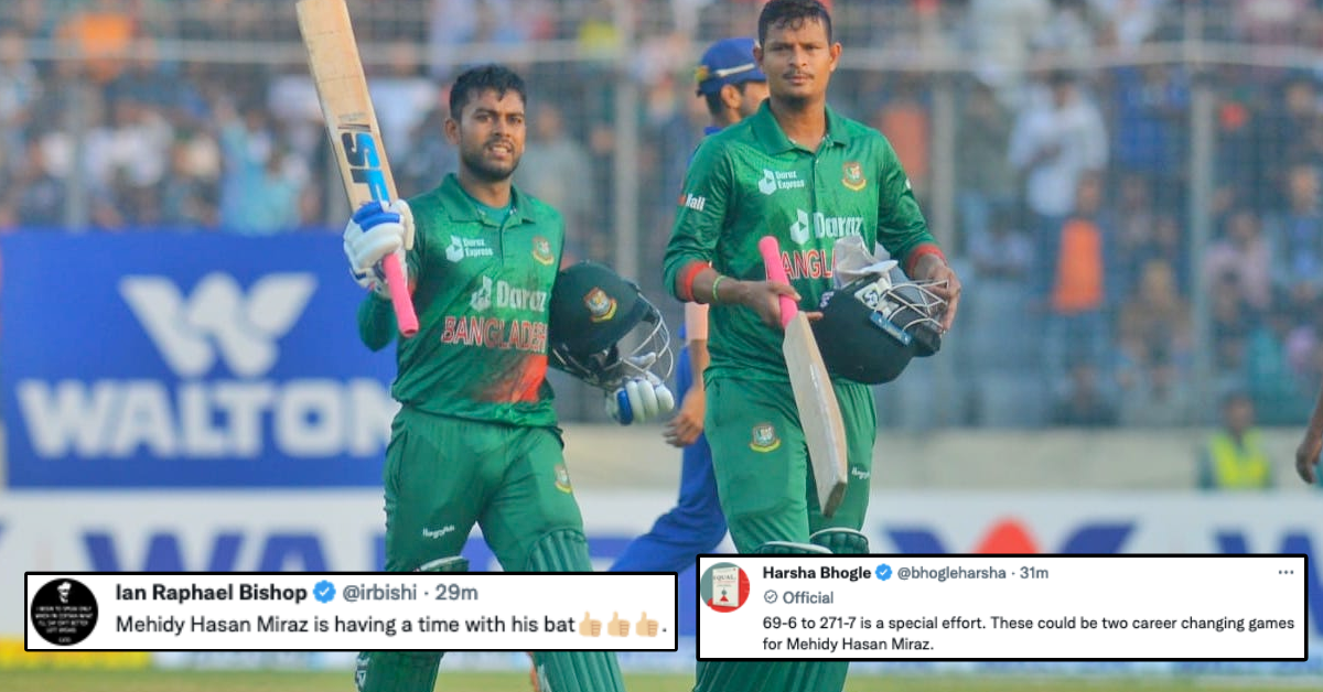 IND vs BAN: Twitter Reacts As Mehidy Hasan Miraz Smashes Maiden ODI Century Against India In 2nd ODI