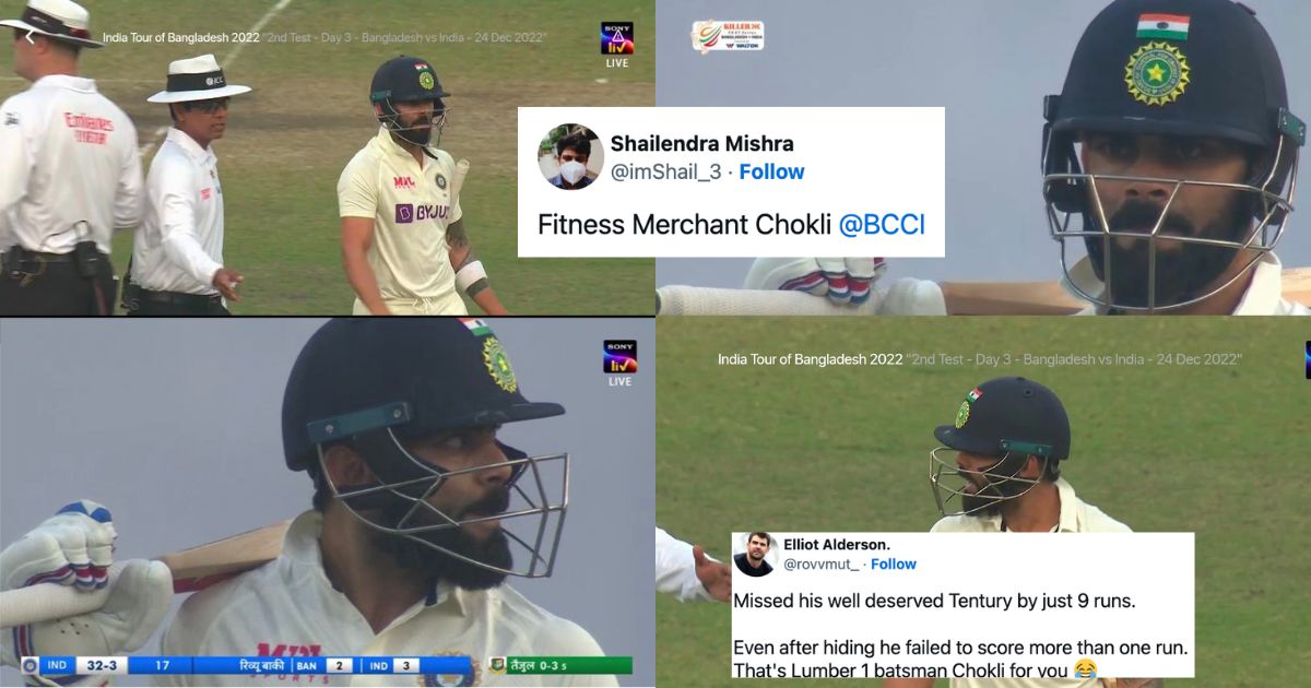 IND vs BAN: Chokli Trends On Twitter After Virat Kohli Fails To Step Up For Team India In The Test Series