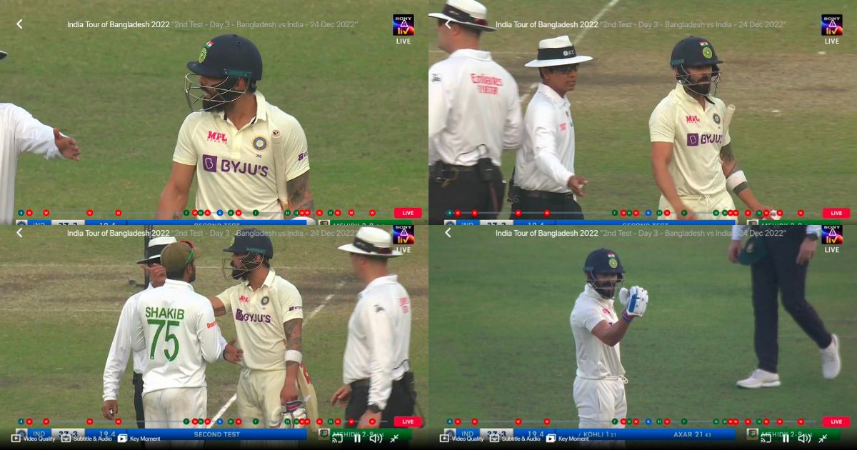 IND vs BAN: Watch- Virat Kohli And Taijul Islam Involved In A Heated Fight After The Former's Dismissal