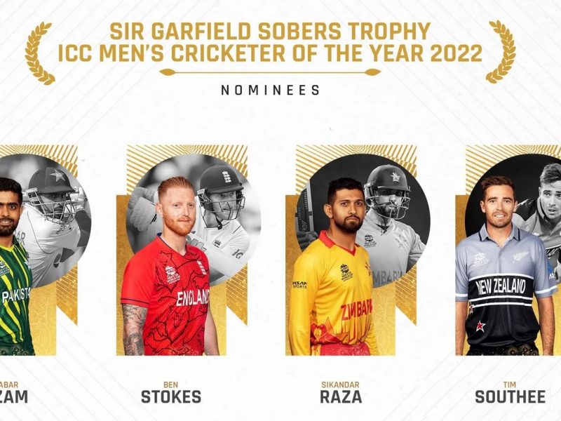 Nominees for ICC Cricketer of the Year 2022 award- Babar, Stokes, Raza and Southee | ICC