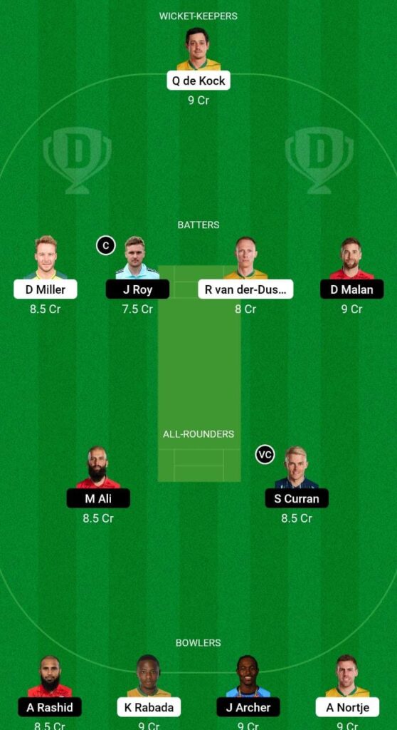SA vs ENG Dream11 Prediction Fantasy Cricket Tips Dream11 Team England Tour of South Africa 