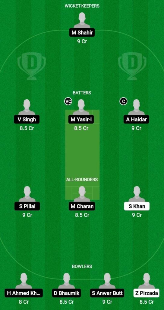 INW vs ECC Dream11 Prediction Fantasy Cricket Tips Dream11 Team ICCA Arabian T20 League 