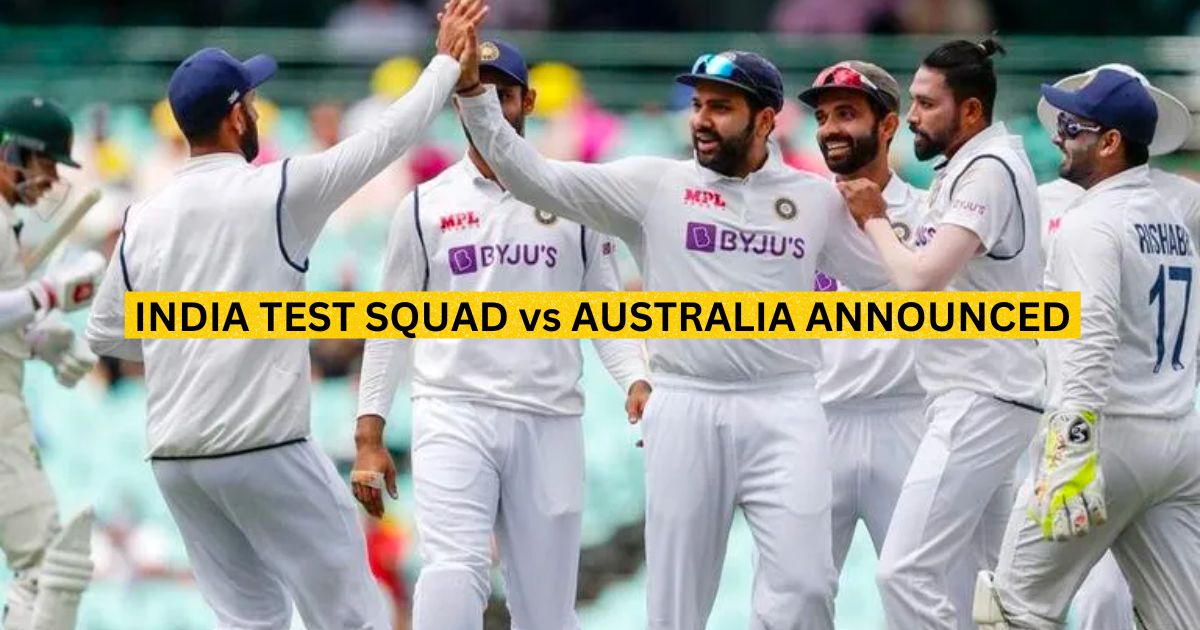 India Test Squad vs Australia