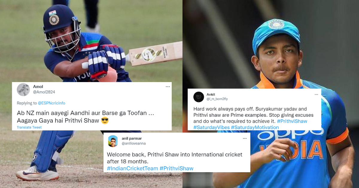 “Hard Work Pays Off” – Twitter Reacts To Prithvi Shaw's Inclusion In T20I Squad vs New Zealand But Exclusion From Test Squad vs Australia