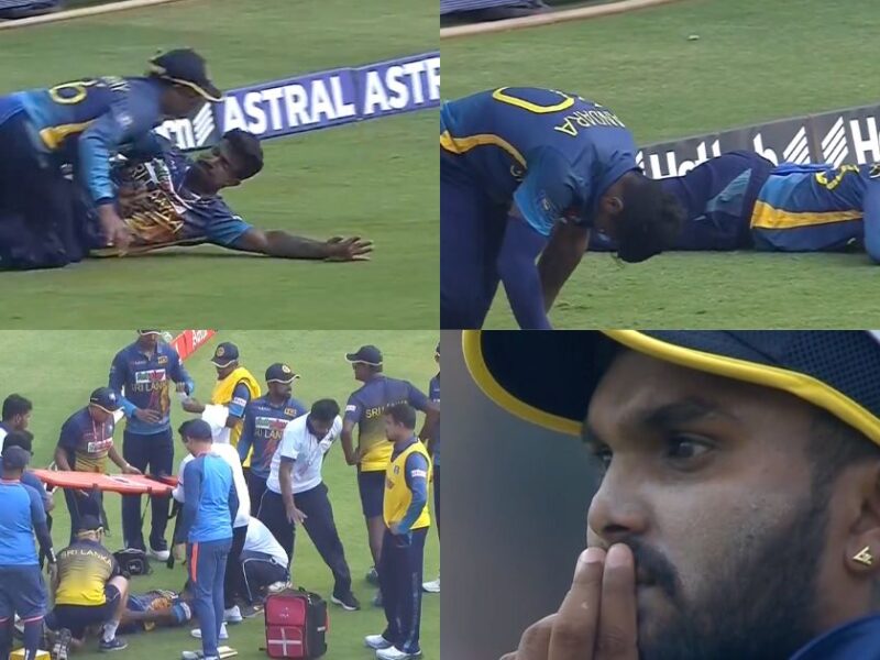IND vs SL: Watch- Ashen Bandara And Jeffrey Vandersay Involved In Massive Collision, Both The Cricketers Carried Off The Stretcher