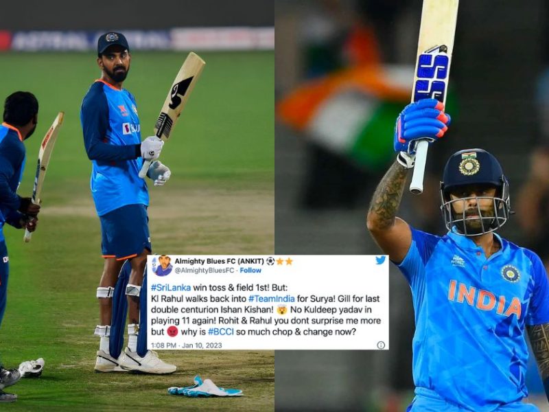 IND vs SL: "Why KL Rahul Still In Squad?": Twitter Reacts After KL Rahul Preferred Over Suryakumar Yadav In The Playing 11 Against Sri Lanka