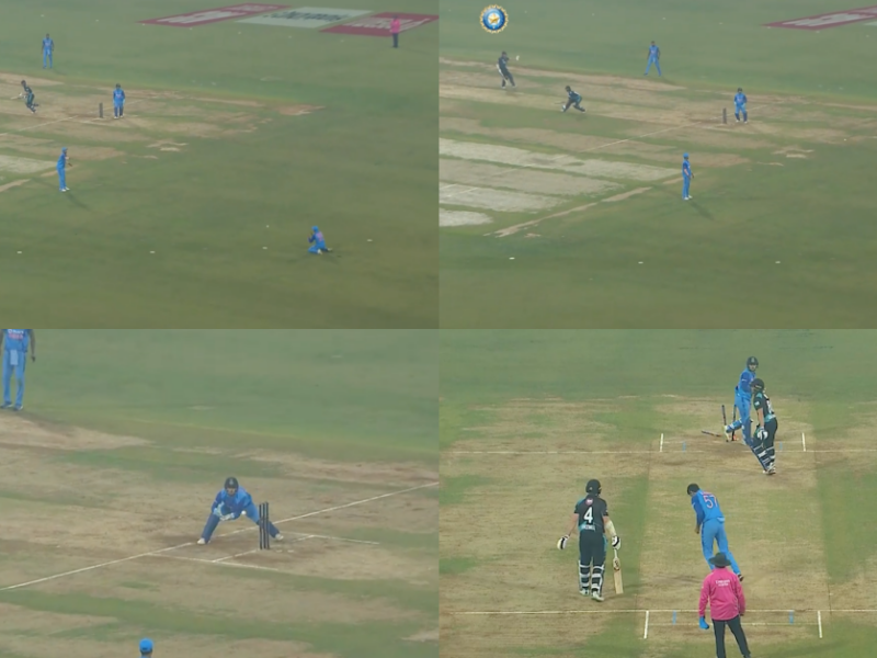 IND vs NZ: Watch – Mix-up Between Mark Chapman And Michael Bracewell Results In Former's Run Out In 2nd T20I