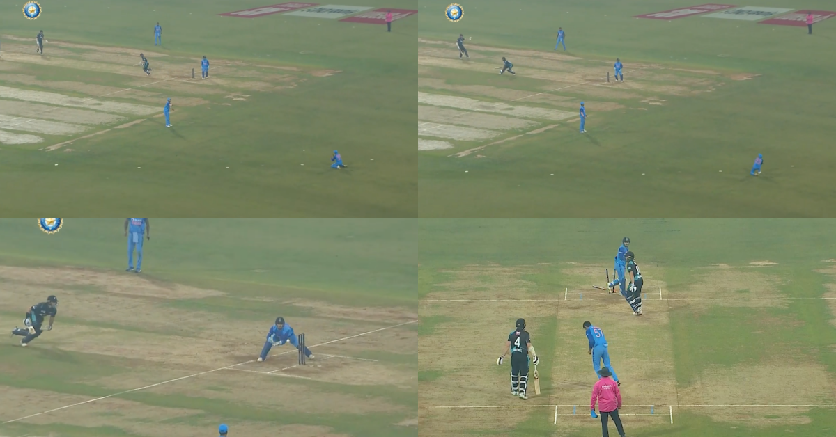 IND vs NZ: Watch – Mix-up Between Mark Chapman And Michael Bracewell Results In Former's Run Out In 2nd T20I