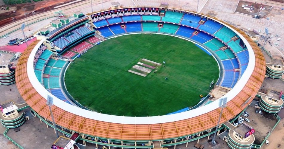 Shaheed Veer Narayan Singh International Cricket Stadium, Raipur. (PC-Twitter)