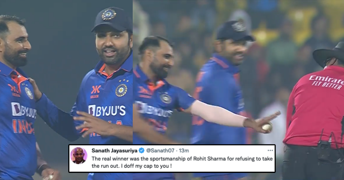 “This Is The Sportsmanship” – Twitter Reacts To Rohit Sharma Withdrawing Dasun Shanaka's Run-Out Appeal At Non-striker's End