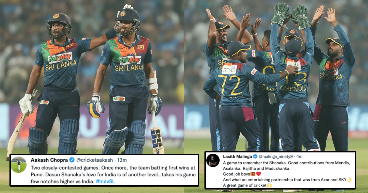 Twitter Reacts As Dasun Shanaka Guides Sri Lanka To 16-run Win Over India In Thrilling 2nd T20I To Level The Series 1-1