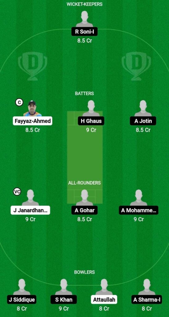 PAG vs DDD Dream11 Prediction Fantasy Cricket Tips Dream11 Team ICCA Arabian T20 League 