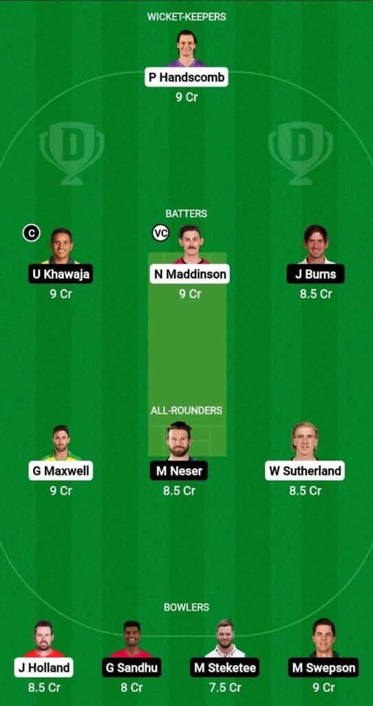 VCT vs QUN Dream11 Prediction Fantasy Cricket Tips Dream11 Team Australian Domestic Test 
