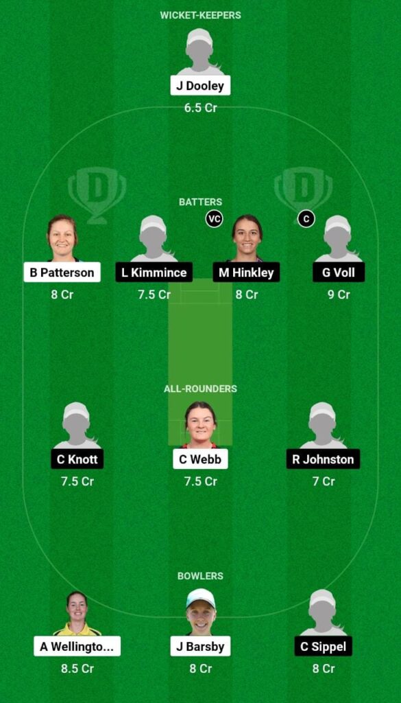 SAU-W vs QUN-W Dream11 Prediction Fantasy Cricket Tips Dream11 Team Australian Women’s ODD 