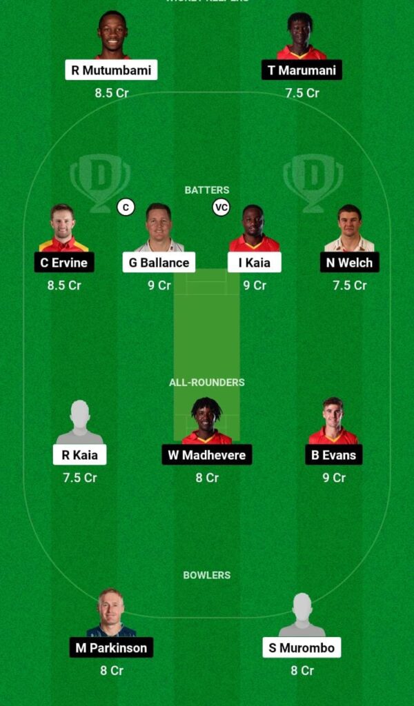 SR vs ME Dream11 Prediction Fantasy Cricket Tips Dream11 Team Zimbabwe T20 