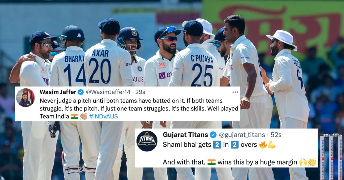 IND vs AUS: "Complete Domination In All 3 Departments Of Game"- Twitter Reacts After India Win 1st Test Match Against Australia