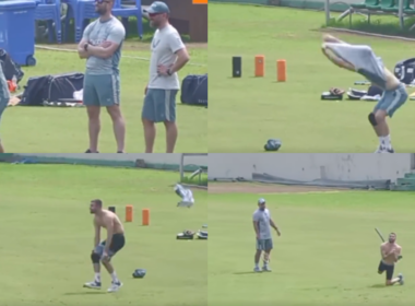 Mark Wood Naked Catch