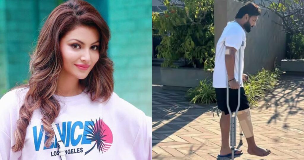 Watch Urvashi Rautela Sends Special Message To Rishabh Pant After His First Pictures After The 6131