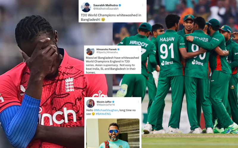 BAN vs ENG: “What A Joke Of A Team England Is” – Twitter Erupts As Bangladesh Whitewash World Champions England In T20I Series
