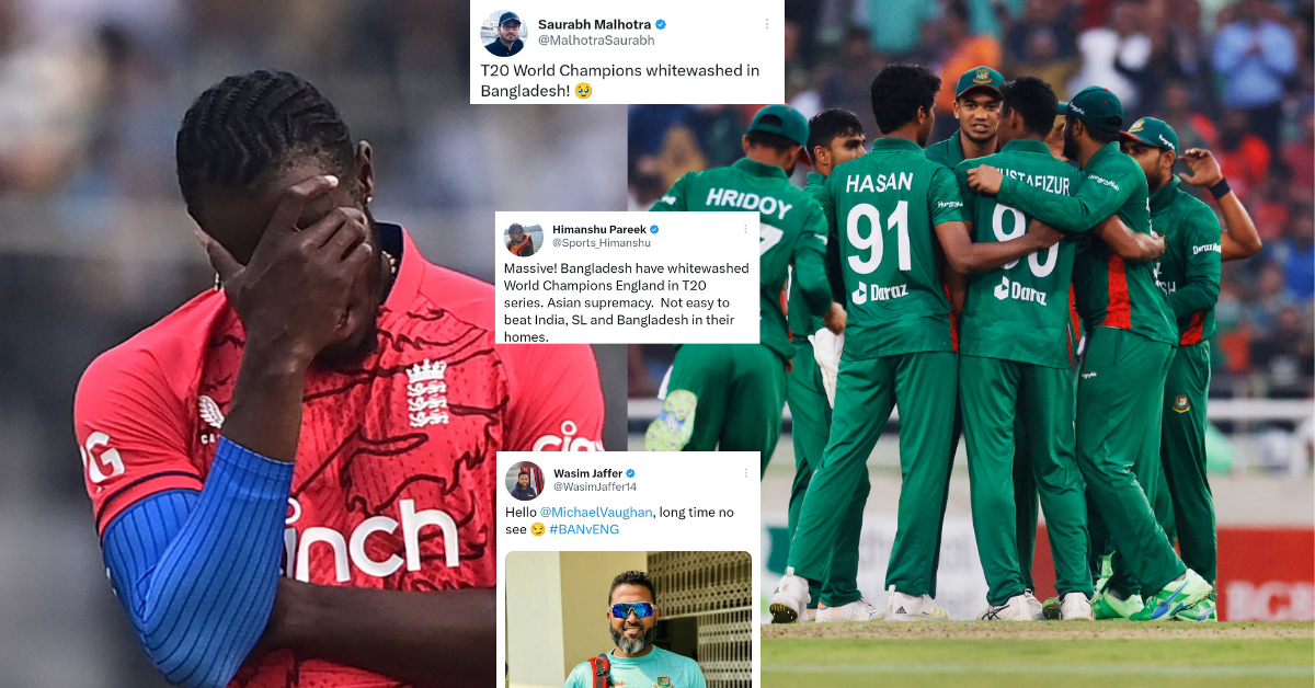 BAN vs ENG: “What A Joke Of A Team England Is” – Twitter Erupts As Bangladesh Whitewash World Champions England In T20I Series