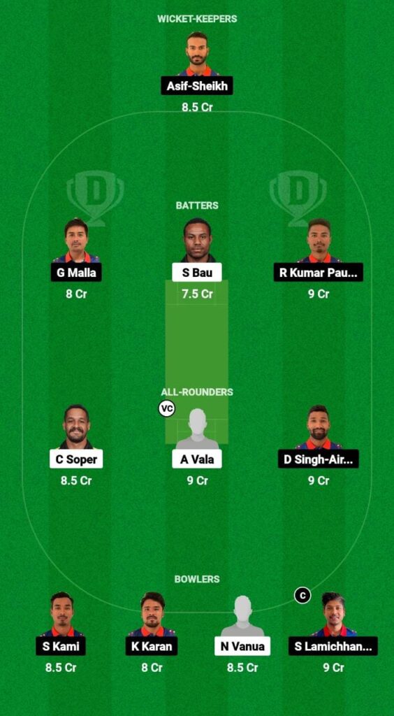 NEP vs PNG Dream11 Prediction Fantasy Cricket Tips Dream11 Team CWC League-2 One-Day 