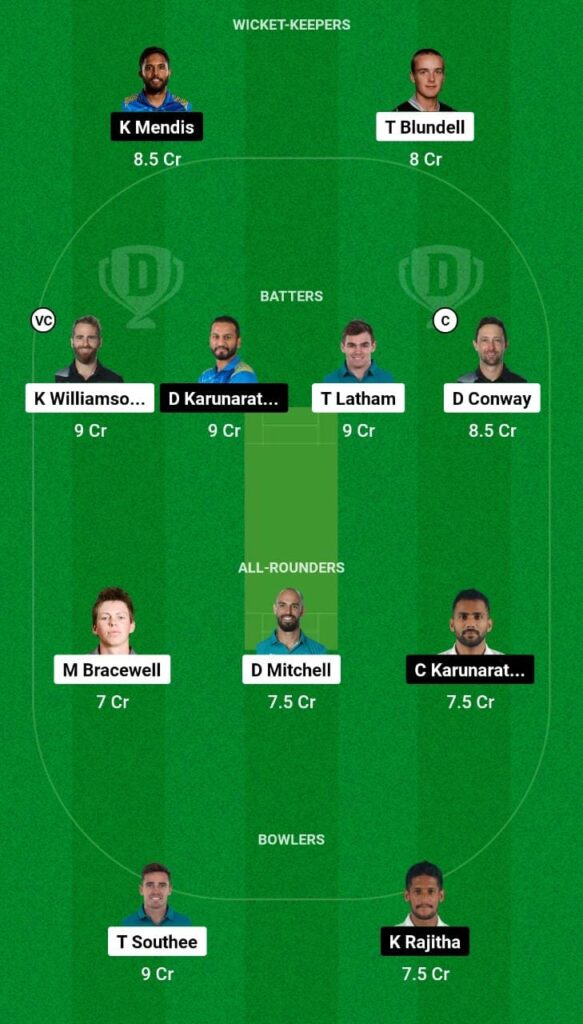 NZ vs SL Dream11 Prediction Fantasy Cricket Tips Dream11 Team Sri Lanka Tour of New Zealand 