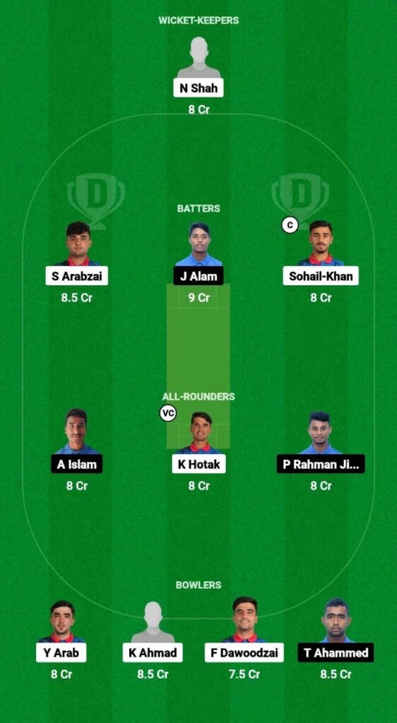 AF-U19 vs BD-U19 Dream11 Prediction Fantasy Cricket Tips Dream11 Team Bangladesh Under-19 and Afghanistan Under-19 Tour of UAE 