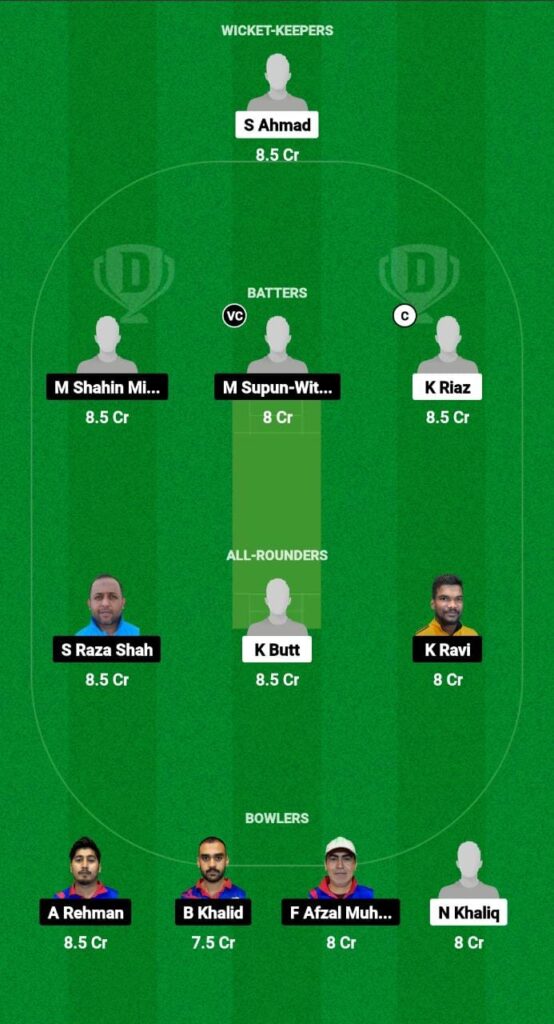 TCC vs BEI Dream11 Prediction Fantasy Cricket Tips Dream11 Team Kuwait Ramadan T10 League 