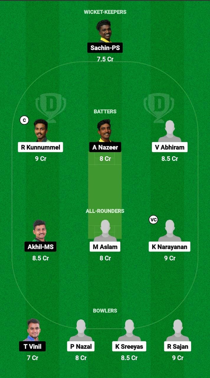 KOD Vs KOL Dream11 Prediction Today Match NSK Trophy Kerala T20 Championship Match 4