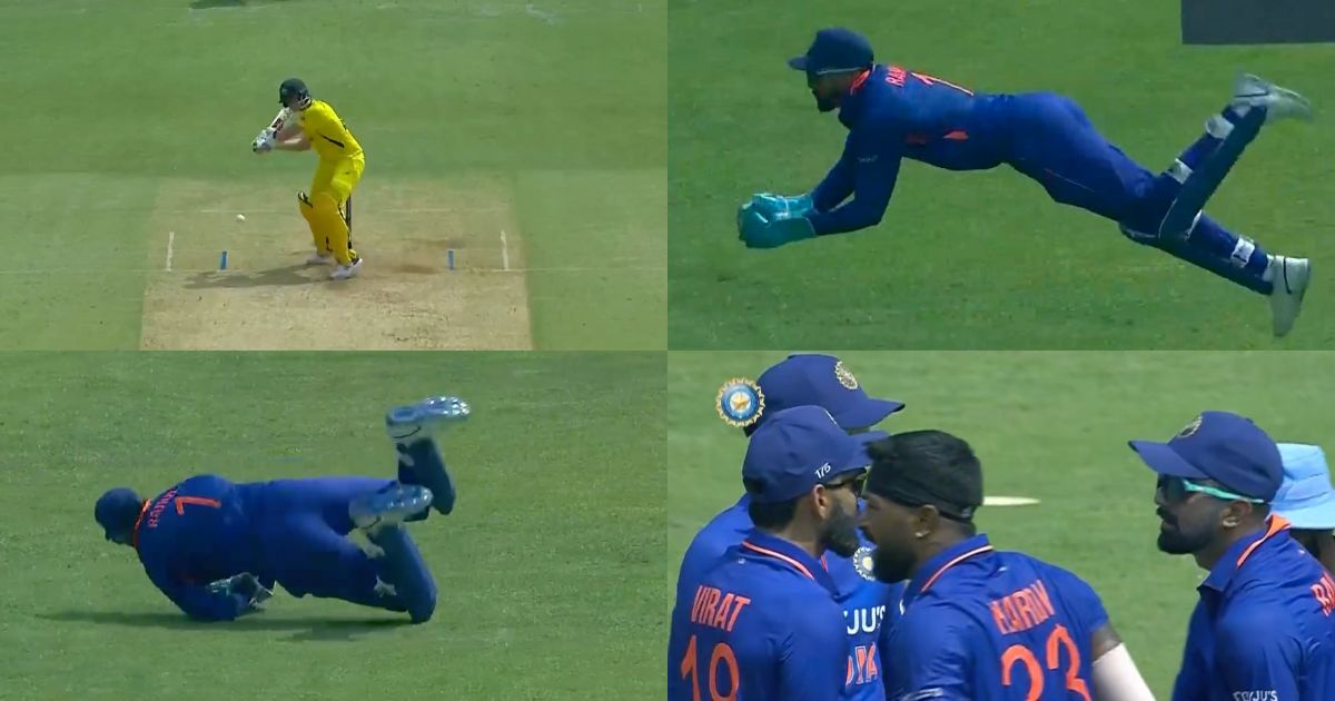 KL Rahul Catch Steve Smith